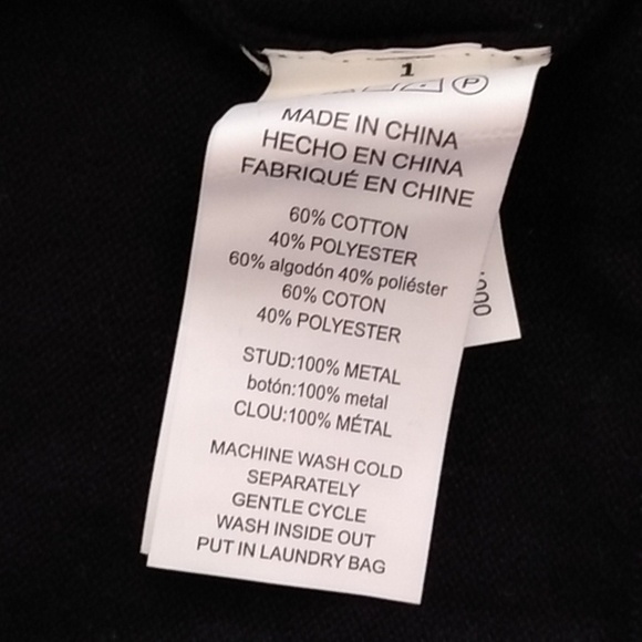 Michael Kors Short-Sleeve Sweater Top – Black – Studded Logo – L – NWT - Picture 11 of 11